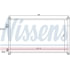 94733 by NISSENS - Air Conditioning Condenser