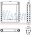 70533 by NISSENS - HVAC Heater Core