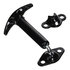 wj96wcb by BUYERS PRODUCTS - Hood Safety Catch - 90 degree, Spring Loaded, Black Enamel, Carbon Steel
