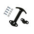 wj96wcb by BUYERS PRODUCTS - Hood Safety Catch - 90 degree, Spring Loaded, Black Enamel, Carbon Steel