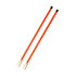 1308107 by BUYERS PRODUCTS - 3/4 x 28 Inch Heavy Duty Fluorescent Orange Bolt-On Bumper Marker Sight Rods with Hardware