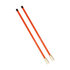 1308107 by BUYERS PRODUCTS - 3/4 x 28 Inch Heavy Duty Fluorescent Orange Bolt-On Bumper Marker Sight Rods with Hardware