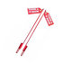 1308210 by BUYERS PRODUCTS - Snow Plow Marker - 25 inches, with Flags