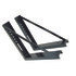 1701005b by BUYERS PRODUCTS - Truck Tool Box Mounting Kit - 18 x 18 in. Bolted, Black, Structural Steel