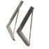 1701030 by BUYERS PRODUCTS - Truck Tool Box - Welded Aluminum Truck Tool Box Brackets, 18 x 18 in.