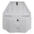 1701679 by BUYERS PRODUCTS - Trailer Tool Box - White, Poly, Trailer Tongue