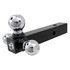 1802205 by BUYERS PRODUCTS - Trailer Hitch - Tri-Ball Hitch, Solid Shank with Chrome Balls