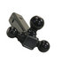 1802202 by BUYERS PRODUCTS - Trailer Hitch - Tri-Ball Hitch, Tubular Shank with Black Towing Balls