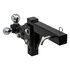 1802225 by BUYERS PRODUCTS - Trailer Hitch - Adjustable, Tri-Ball Hitch, Solid Shank with Chrome Balls