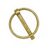 66000 by BUYERS PRODUCTS - Yellow Zinc Plated Hitch Pin - 1/4 Diameter x 1-3/4in. Long with Ring