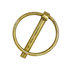 66003 by BUYERS PRODUCTS - Yellow Zinc Plated Hitch Pin - 3/16 Diameter x 1-3/8in. Long with Ring