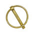 66003 by BUYERS PRODUCTS - Yellow Zinc Plated Hitch Pin - 3/16 Diameter x 1-3/8in. Long with Ring