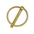 66000 by BUYERS PRODUCTS - Yellow Zinc Plated Hitch Pin - 1/4 Diameter x 1-3/4in. Long with Ring