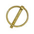 66010 by BUYERS PRODUCTS - Yellow Zinc Plated Hitch Pin - 7/16 Diameter x 1-3/4in. Long with Ring