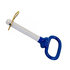 66107 by BUYERS PRODUCTS - Blue Poly-Coated Handle On Steel Hitch Pin - 5/8 x 4in. Usable Length