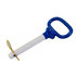 66107 by BUYERS PRODUCTS - Blue Poly-Coated Handle On Steel Hitch Pin - 5/8 x 4in. Usable Length