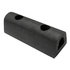 d26u by BUYERS PRODUCTS - Extruded Rubber D-Shaped Bumper with 2 Holes - 2-1/8 x 1-7/8 x 6in. Long