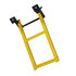 rs2y by BUYERS PRODUCTS - 2-Rung Yellow Retractable Truck Steps with Nonslip Tread - 17.38 x 30.25 Inch