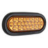 sl66ao by BUYERS PRODUCTS - Amber 6 Inch Oval Recessed LED Strobe Light with Quad Flash (Amber LEDs, Amber Lens)