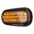 sl66ao by BUYERS PRODUCTS - Amber 6 Inch Oval Recessed LED Strobe Light with Quad Flash (Amber LEDs, Amber Lens)