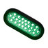 SL66GO by BUYERS PRODUCTS - Strobe Light - 6inches Green, Oval Recessed LED Strobe Light with Quad Flash