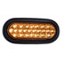 sl66ao by BUYERS PRODUCTS - Amber 6 Inch Oval Recessed LED Strobe Light with Quad Flash (Amber LEDs, Amber Lens)