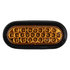 sl66ao by BUYERS PRODUCTS - Amber 6 Inch Oval Recessed LED Strobe Light with Quad Flash (Amber LEDs, Amber Lens)