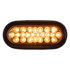 sl66ao by BUYERS PRODUCTS - Amber 6 Inch Oval Recessed LED Strobe Light with Quad Flash (Amber LEDs, Amber Lens)