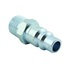 1837 by MILTON INDUSTRIES - Plug - 3/8" MNPT, H-Style, Hardened Plated Steel, 3/8" Basic Flow Size, 300 PSI