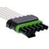 PT725 by ACDELCO - 6-Way Female Black Multi-Purpose Pigtail