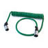 Tramec Sloan 4A114 Coiled Cable Cable, ABS, Coil, Sono, Straight/Angled, Green Heavy duty XT, 12', 12"/48" LDS