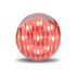 TLED-2HTR by TRUX - Marker Light, 2 1/2" Round, Clear Ribbed Red, LED (13 Diodes)