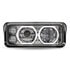 TLED-H101 by TRUX - Universal Chrome LED Projector Headlight Assembly with Auxiliary Halo Rings (Passenger Side)