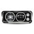 TLED-H102 by TRUX - Universal LED Projector Headlight Assembly with Auxiliary Halo Rings (Driver Side)