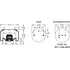 Firestone W013589075 Multi-Purpose Control Cable Airide Air Spring Reversible Sleeve 1T15L-2