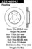 Centric 125.46042 Disc Brake Rotor Centric Premium High Carbon Alloy Brake Rotor