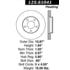 Centric 125.61041 Disc Brake Rotor Premium High-Carbon Rotor