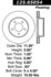 Centric 125.65054 Disc Brake Rotor Centric Premium High Carbon Alloy Brake Rotor