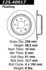 Centric 125.40017 Disc Brake Rotor Centric Premium High Carbon Alloy Brake Rotor