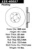 Centric 125.40057 Disc Brake Rotor Centric Premium High Carbon Alloy Brake Rotor