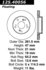 Centric 125.40056 Disc Brake Rotor Centric Premium High Carbon Alloy Brake Rotor