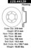 Centric 125.44129 Disc Brake Rotor Centric Premium High Carbon Alloy Brake Rotor