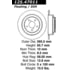Centric 125.47011 Disc Brake Rotor Centric Premium High Carbon Alloy Brake Rotor