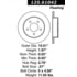 Centric 125.61042 Disc Brake Rotor Centric Premium High Carbon Alloy Brake Rotor
