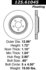 Centric 125.61045 Disc Brake Rotor Premium High-Carbon Rotor