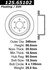 Centric 125.65102 Disc Brake Rotor Centric Premium High Carbon Alloy Brake Rotor