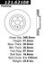 Centric 121.62108 Disc Brake Rotor C-Tek Standard Brake Rotor