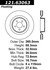 Centric 121.63063 Disc Brake Rotor C-Tek Standard Brake Rotor
