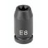 908ET by GREY PNEUMATIC - 1/4" Drive x E8 External Star Impact Socket