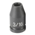 906RS by GREY PNEUMATIC - 1/4" Surface Drive x 3/16" Standard Impact Socket
